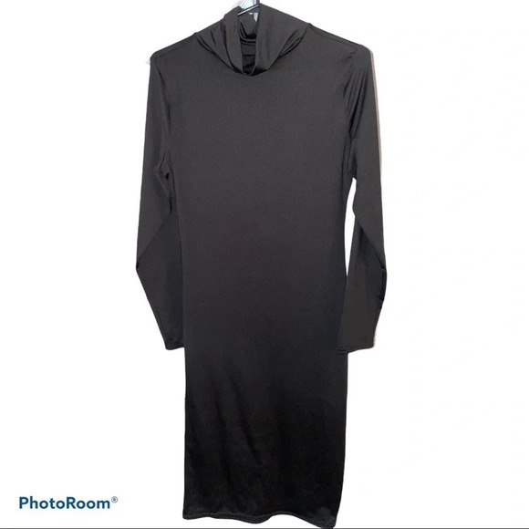 Fashion Black turtle neck body corn dress - Picture 3 of 9